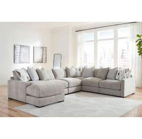 Aslan Court Pebble 6 Piece Sectional with Chaise