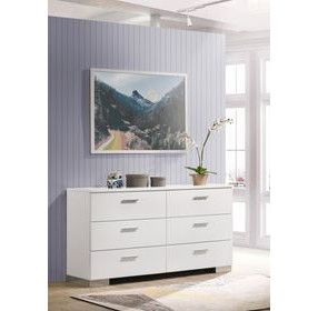 Felicity Gloss White Dresser