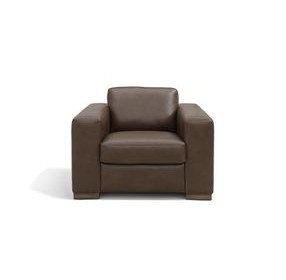 Inglewood Vintage Brown Cigar Leather Upholstered Accent Chair
