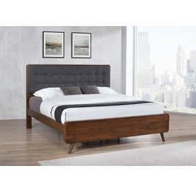 Robyn Dark Walnut King Panel Bed