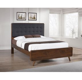 Robyn Dark Walnut Queen Panel Bed