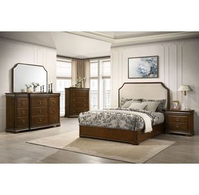 Garland Brown Cherry 11 Drawer Dresser with Mirror
