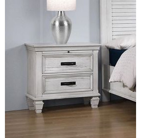 Franco Antique White Nightstand