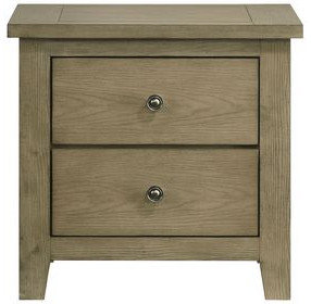 Hazlewood Vineyard Oak 2 Drawer Nightstand
