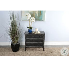 Hearthwood Haven Black Sand 3 Drawer Side Chest
