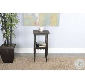 Seabright Black Rectangular End Table
