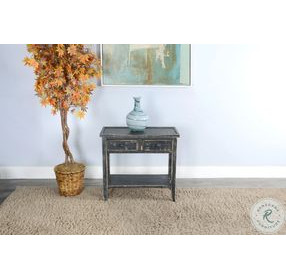 Willow Nest Black Sand 33" Rectangular Side Table