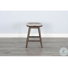Autumn Echo Coffee Bean Saddle Seat Counter Height Stool