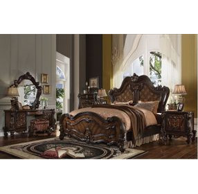 Versailles Cherry Oak 7 Drawer Vanity Desk