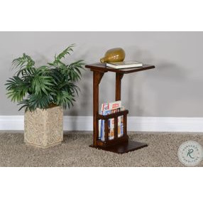 Desert Sage Dark Brown Rectangular Side Table