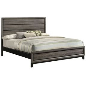 Watson Gray Oak California King Panel Bed
