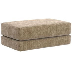 Avondale Burlap Upholstered Rectangular Ottoman