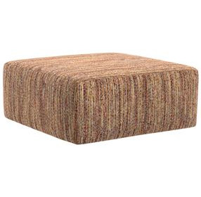 Avondale Rosewood Upholstered Square Cocktail Ottoman