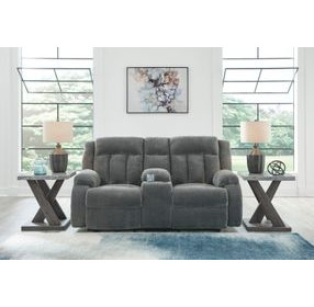 Free Wake Steel Leather 75" Power Reclining Loveseat with USB Charging