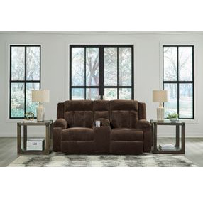 Free Wake Chocolate 75" Power Reclining Loveseat with USB Charging
