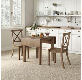 Eastern Tides Brushed Bisque 3 Piece Dining Set