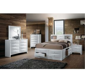 Ireland White 8 Drawer Dresser