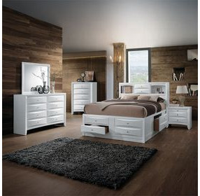 Ireland White 5 Drawer Chest