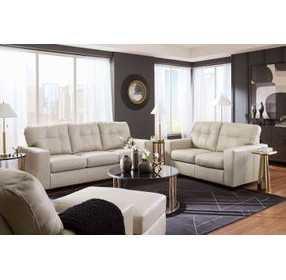 Santorine Bone Leather Sofa Sleeper