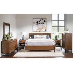 Midland Warm Amber Panel Bedroom Set