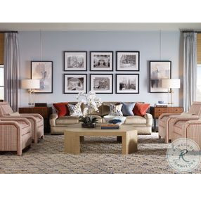 Gustav Brown Lacquered Linen Cocktail Table