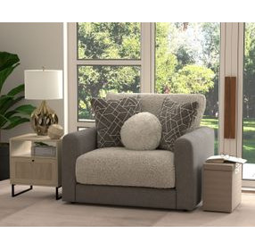 Reddington Umber Chair and A Half with Cuddler Cushions