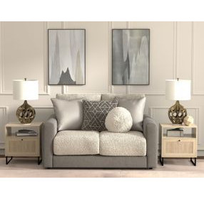 Reddington Umber Loveseat with Cuddler Cushions