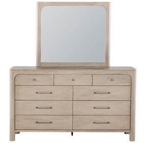 Solano Weathered Mango 9 Drawer Dresser with Mirror