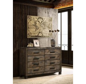 Woodmont Rustic Golden Brown Dresser