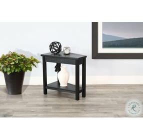 Charge Wedge Black Chair Side Table