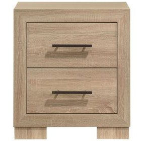 Arielle Light Oak 2 Drawer Nightstand