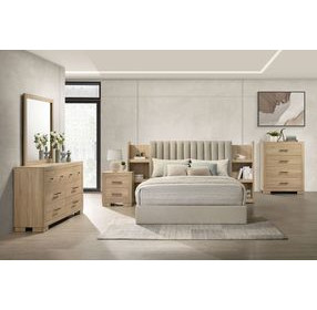 Arielle Light Oak Square Dresser Mirror