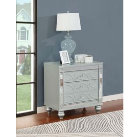 Gunnison Silver Metallic Nightstand