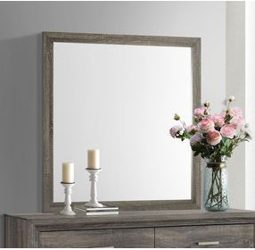 Wright Brown Oak Dresser Mirror