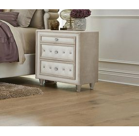 Antonella Ivory And Camel Nightstand