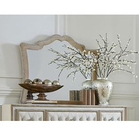 Antonella Ivory And Camel Mirror