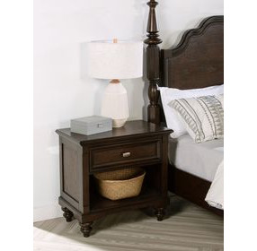 Andover Dark Oak 1 Drawer Nightstand