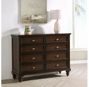 Andover Dark Oak 8 Drawer Dresser
