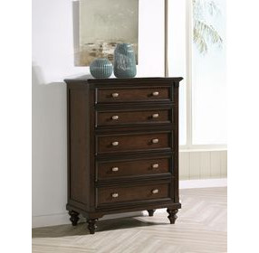 Andover Dark Oak 5 Drawer Chest