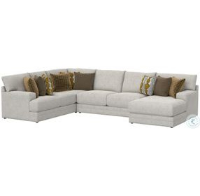 Tori Birch 154" RAF Sectional with Ottoman