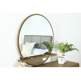 Arini Sand Wash Round Dresser Mirror