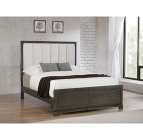 Gran Park Dark Cocoa King Upholstered Panel Bed