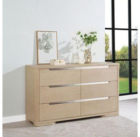 Ladera Light Elm 6 Drawer Dresser