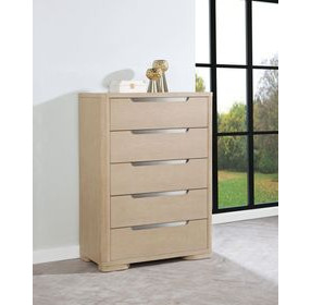 Ladera Light Elm 5 Drawer Chest