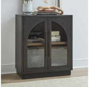 Archway Charcoal 2 Glass Door Accent Cabinet