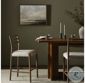 Glenmore Smoked Oak Counter Height Stool