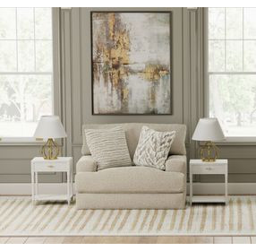 Brett Honey Chair and A Half with Cuddler Cushions