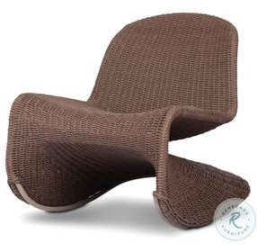 Portia Tanned Weave Outdoor Rocking Chair