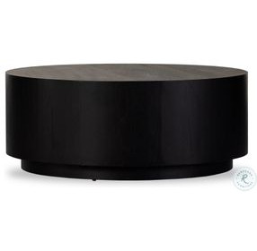 Humphrey Coal on Oak Round Occassional Table Set