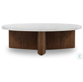 Toli Italian White Marble Round Occassional Table Set